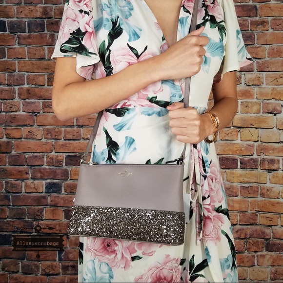 Kate spade Ramey Greta Court crossbody grey bag - Picture 5 of 8